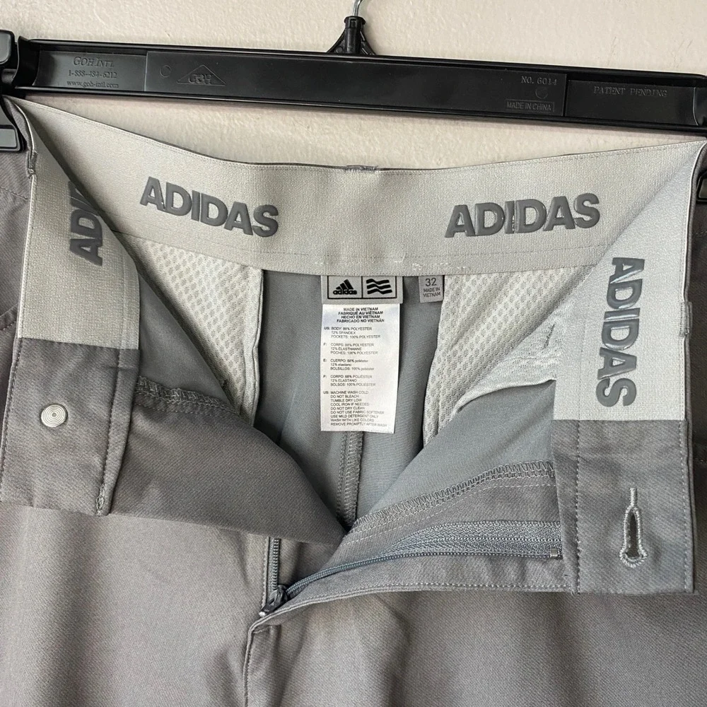Adidas Golf Shorts Mens 32 Grey Performance Stretch Moisture Wicking‎ Activewear